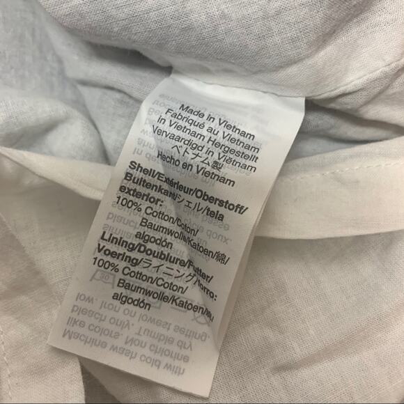 J. Crew button front gingham plaid dress blue white sz 2 - Picture 8 of 8